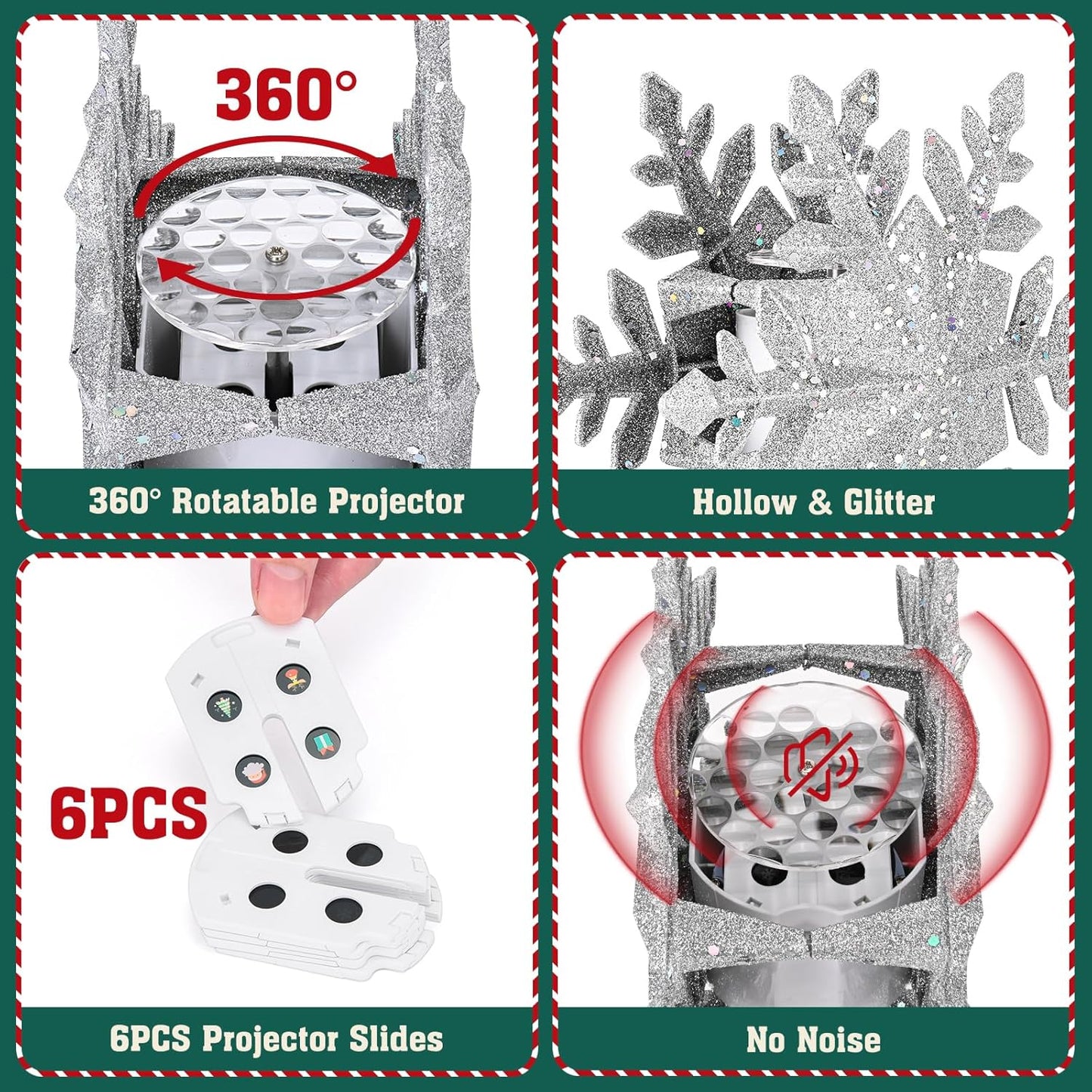 available in both snowflake and star shapes to match decor preferences