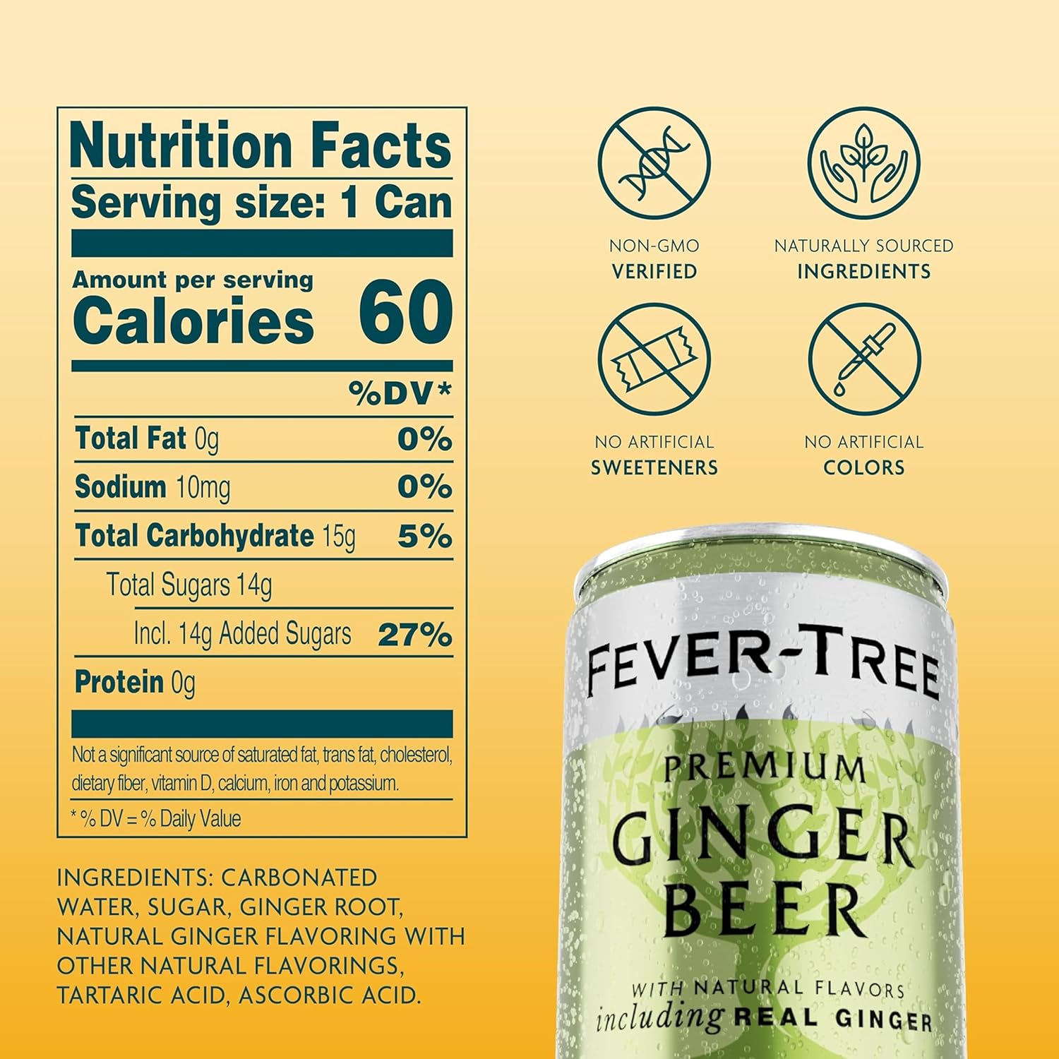 available in ginger beer and ginger ale varieties across multiple pack sizes (8-can, 24-can, and large 150–200 fl oz bottles)