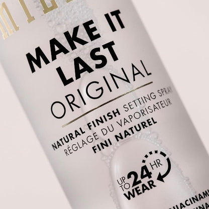 available in multiple finishes: dewy, matte, original, spf, moisture boost, and microfine mist