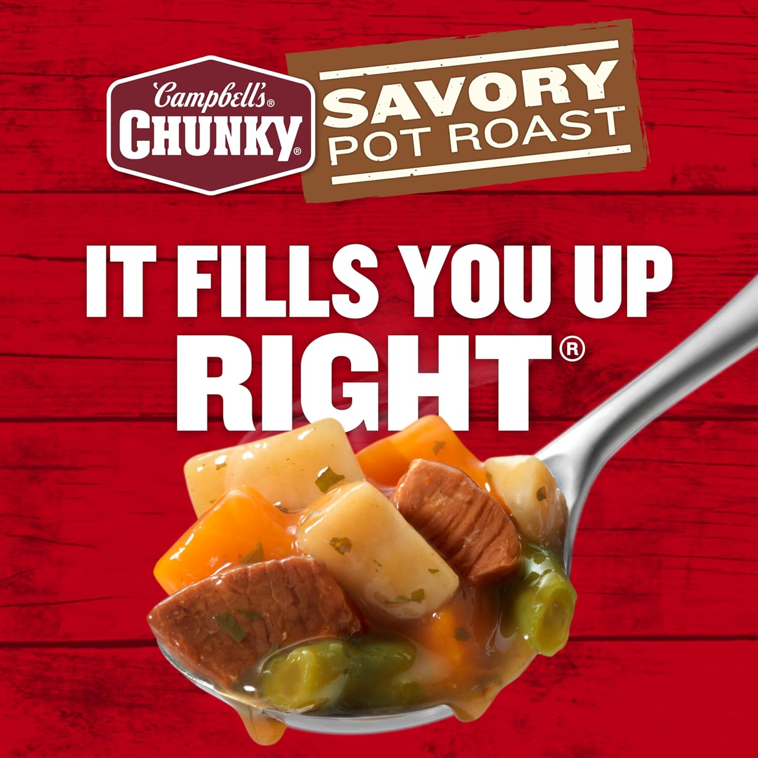 available in pack-of-1 and pack-of-4 multipack variants, including savory pot roast plus chicken noodle and chili mac bundles