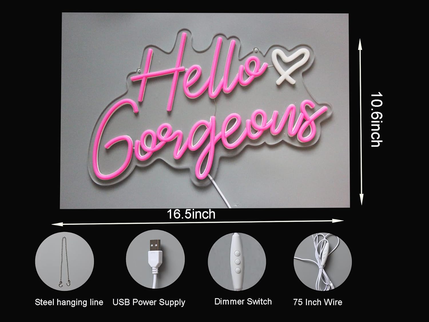 available in pink and warm white color variants to match different decor palettes