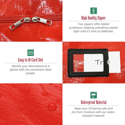 available in red, green, and black colorways in both 7.5 ft and 9 ft sizes