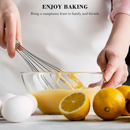 Stainless Steel Whisk Set – Time-Saving Kitchen Tool for Busy Home Cooks, Three Sizes for Fast Mixing