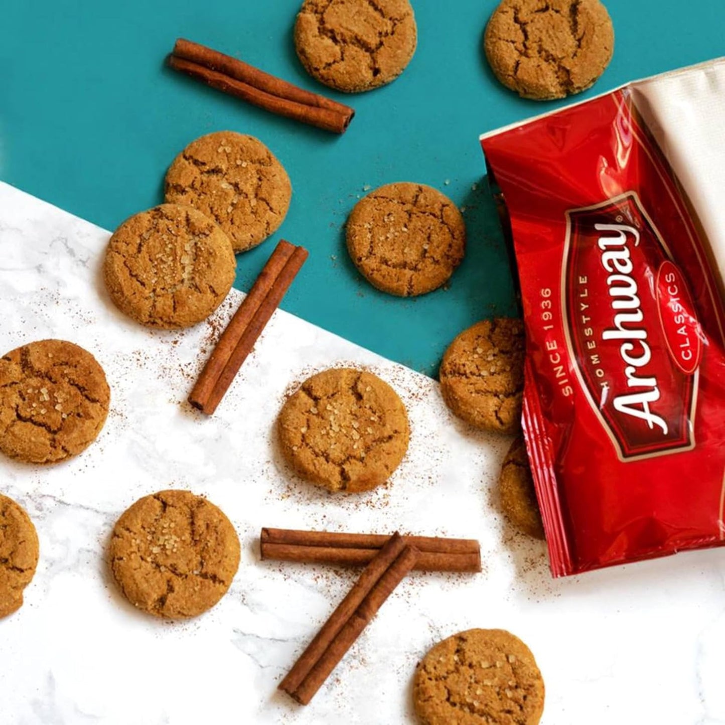available in three flavors across the line: gingersnap, iced molasses, and iced oatmeal