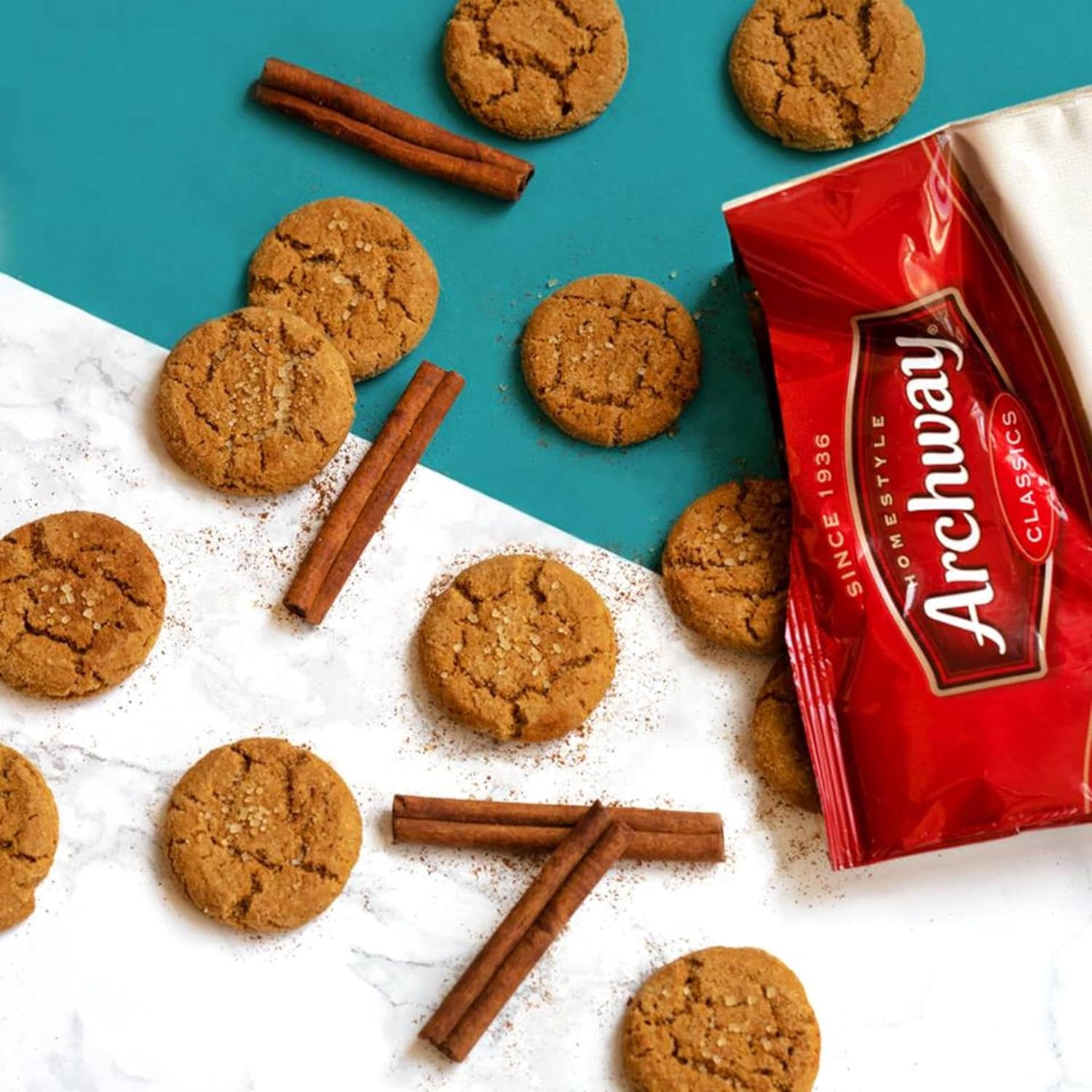 available in three flavors across the line: gingersnap, iced molasses, and iced oatmeal