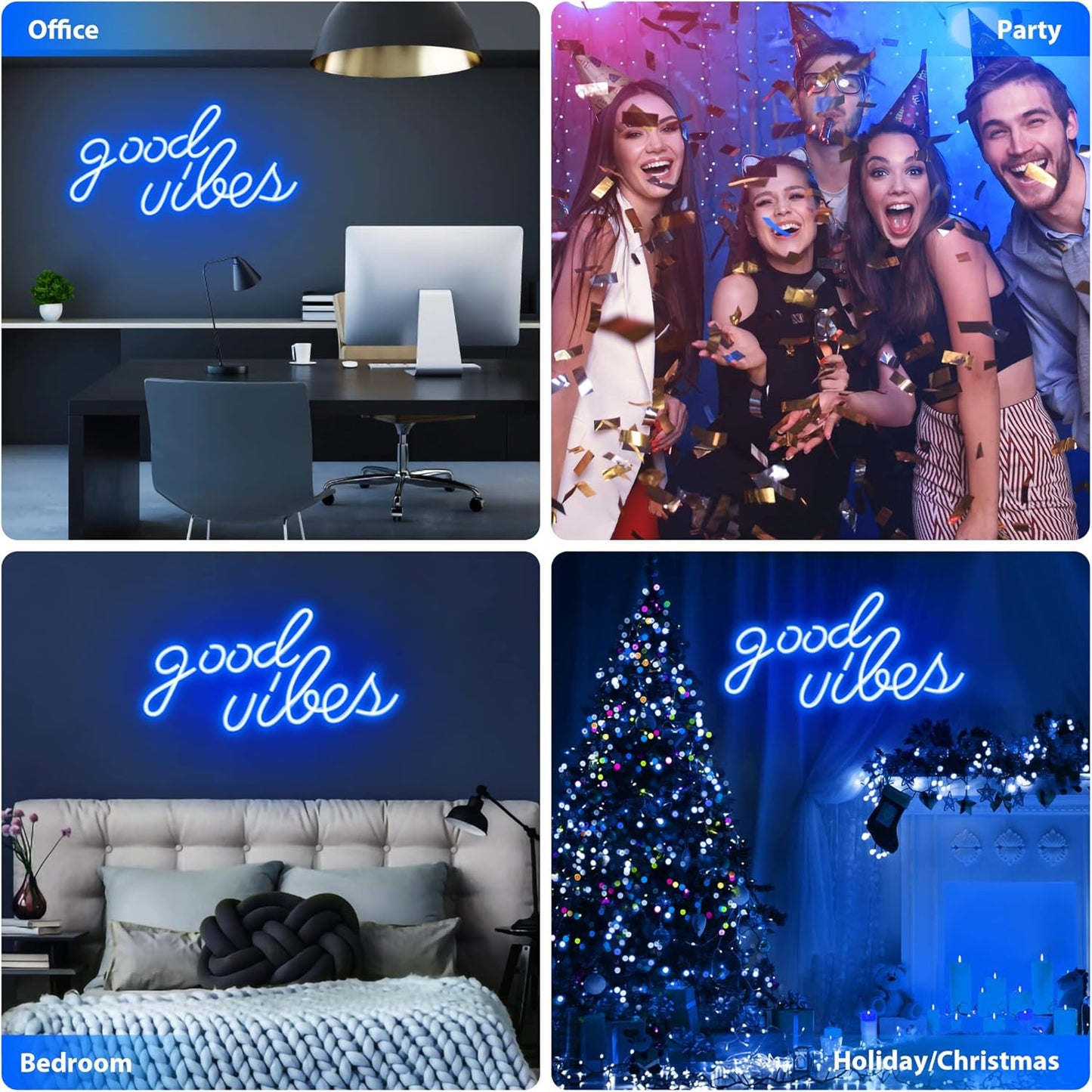 available in two color variants (blue and pink) to match room palettes