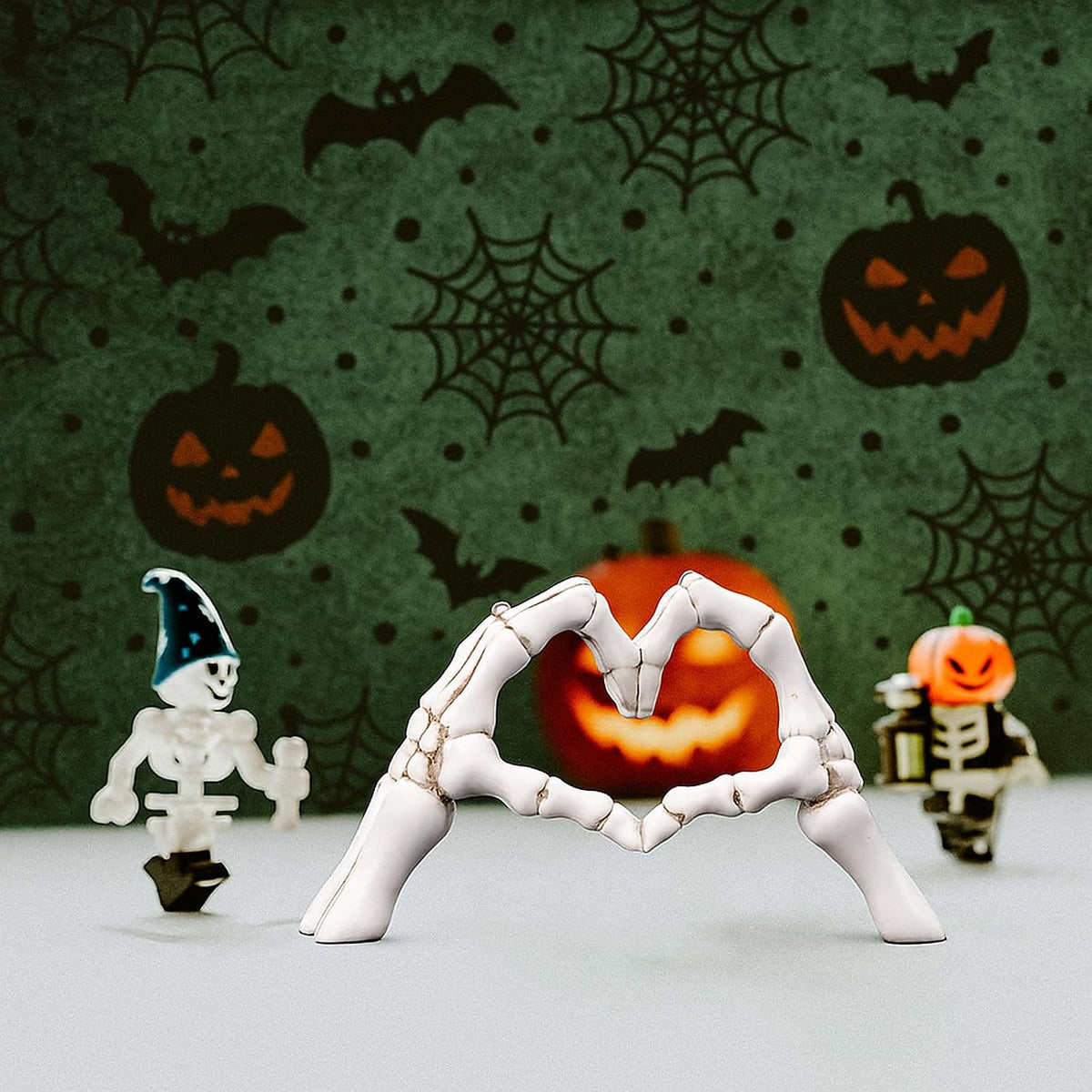 available in two sizes: 6.3" white and 9.1" skeleton gesture versions