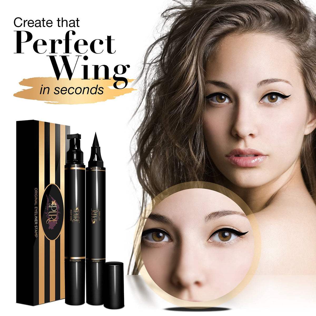 available in two wing sizes: 8mm for subtle flicks and 10mm for bolder dramatic wings
