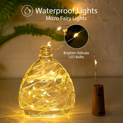 available in warm white, blue, and pink light colors and 10-pack or 20-pack quantities