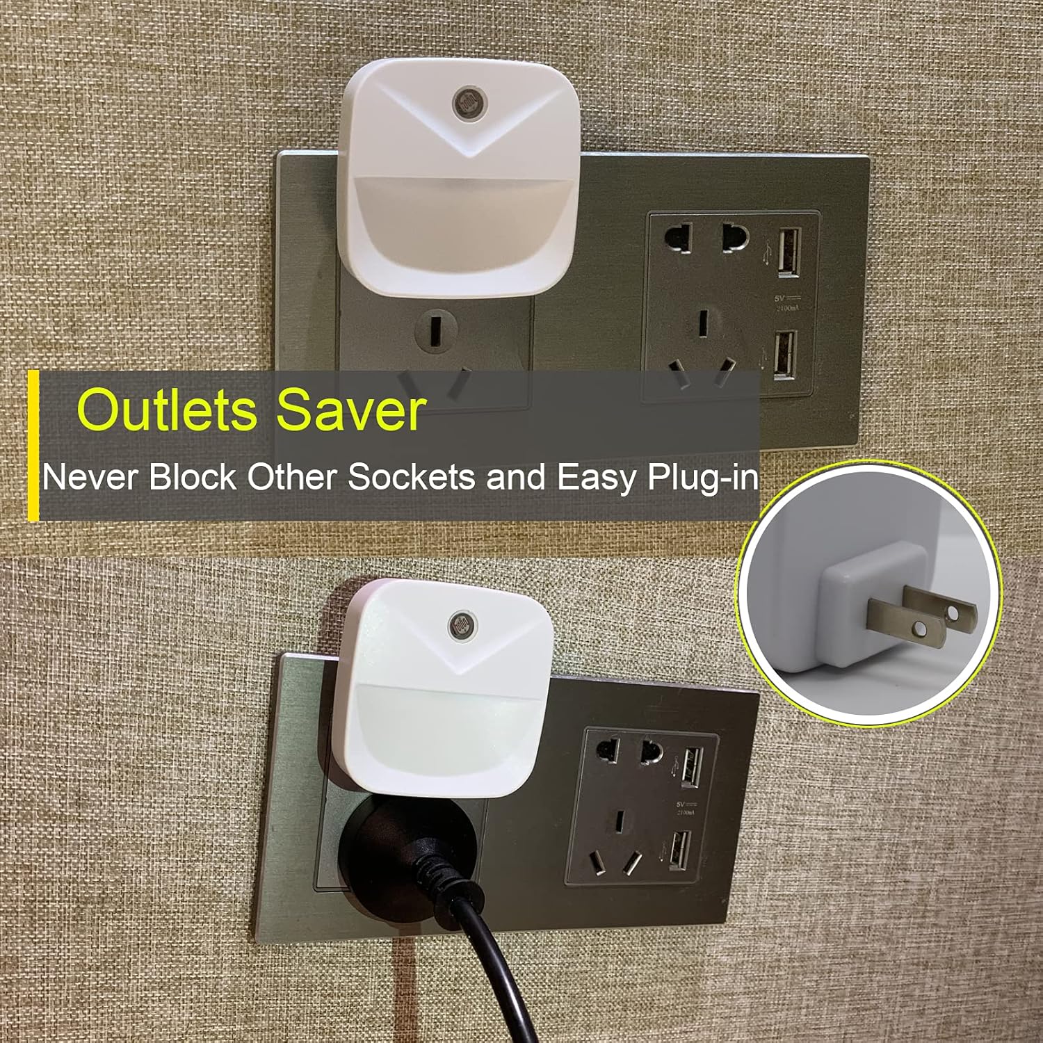 available in white and warm white color temperatures
