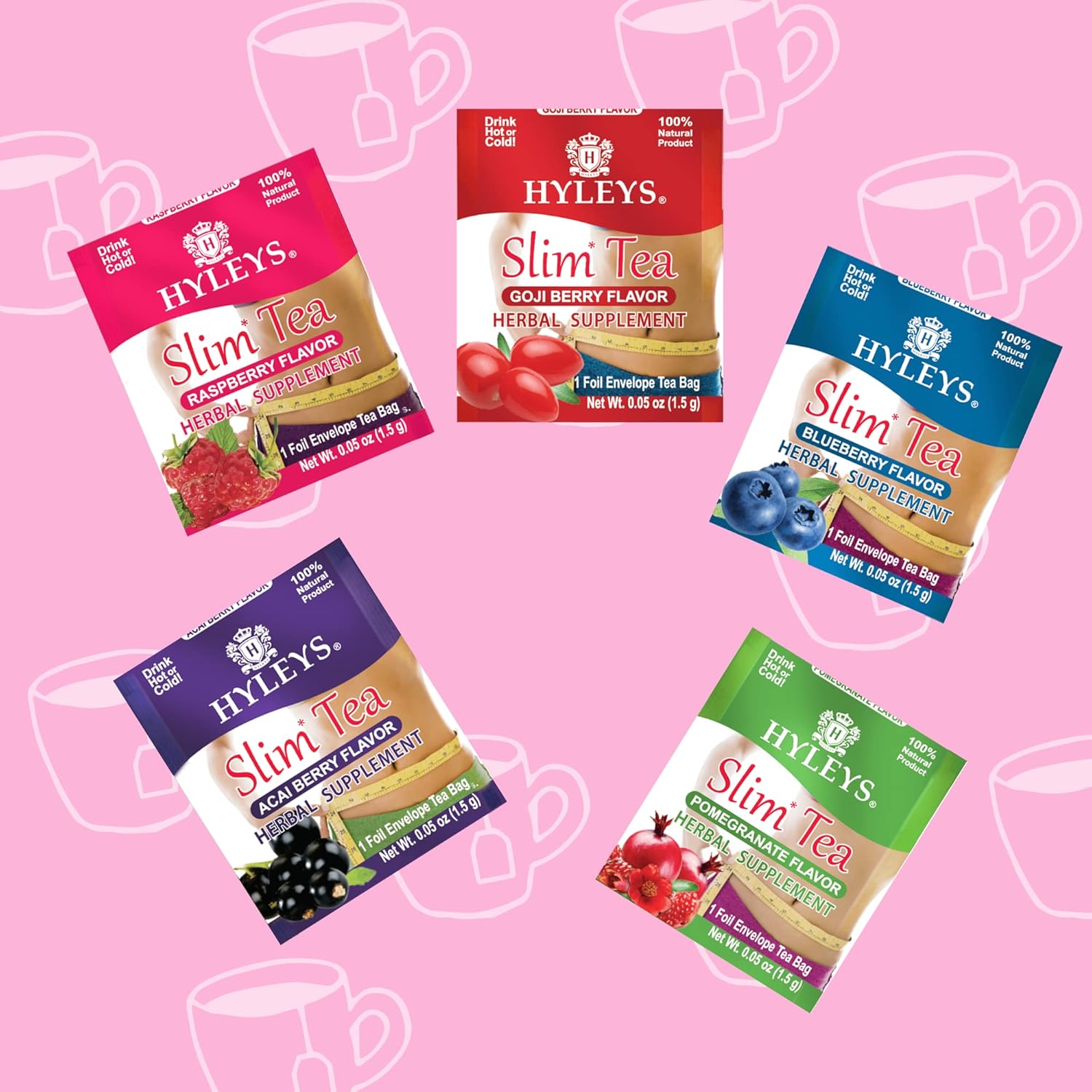 available pack sizes of 25, 42, 50, and 100 count, with a pack of 6 bundle