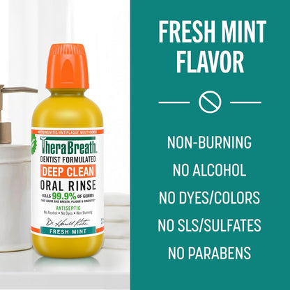 available paired with therabreath toothpaste for a coordinated oral care line