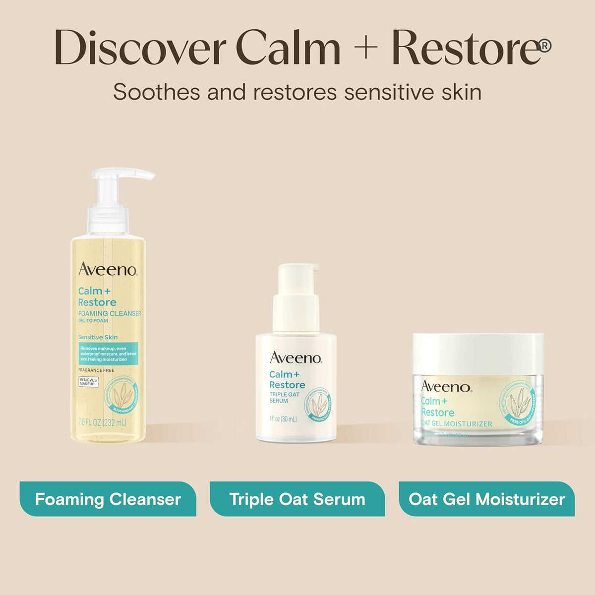 Aveeno Calm + Restore Oat Gel Facial Moisturizer – Stripped-Down Hydration, Maximum Efficacy