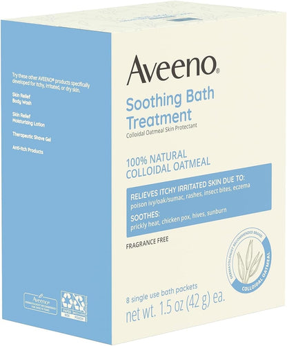 Aveeno Natural Oatmeal Bath Soak Gift Set – Thoughtful Dermatologist-Recommended Care for Sensitive Skin