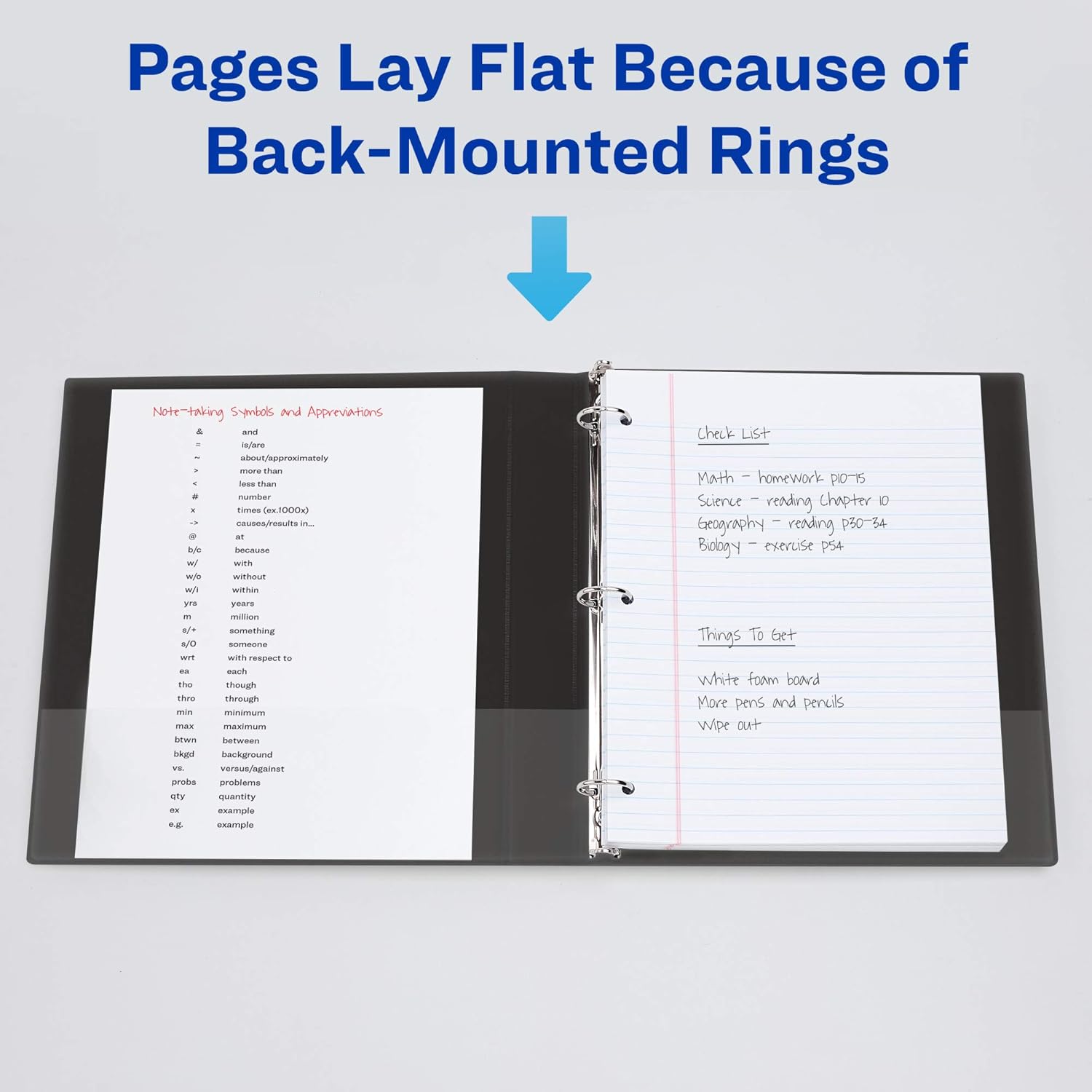 Avery Heavy-Duty View 3 Ring Binder for Administrative Workflows, 1" Slant Rings and Four Stacked Interior Pockets