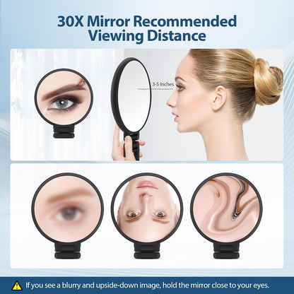 B Beauty Planet 30X Magnifying Mirror – Thoughtful Birthday Gift for Mom Who Loves Beauty