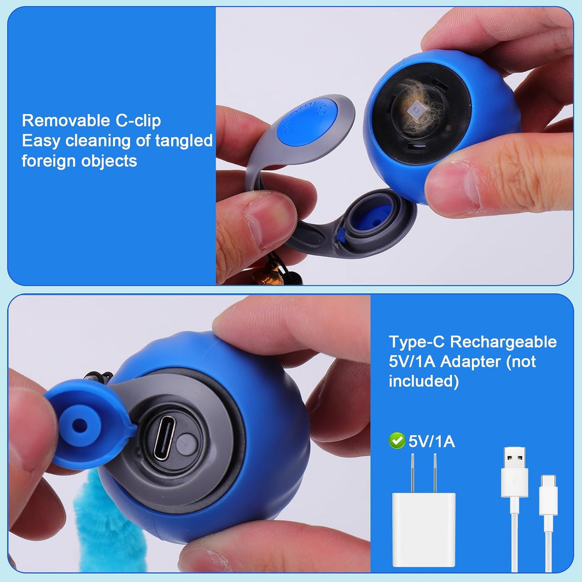 BABORUI Interactive Cat Toy Ball – Work-From-Home Office Companion for Solo Cat Entertainment While You Focus