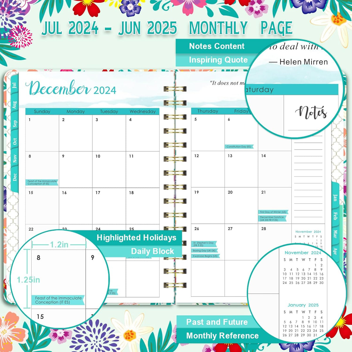 Back-to-School Planner 2026-2027 for High School and College Students, Rounded-Corner Hardcover with Secure Elastic Closure