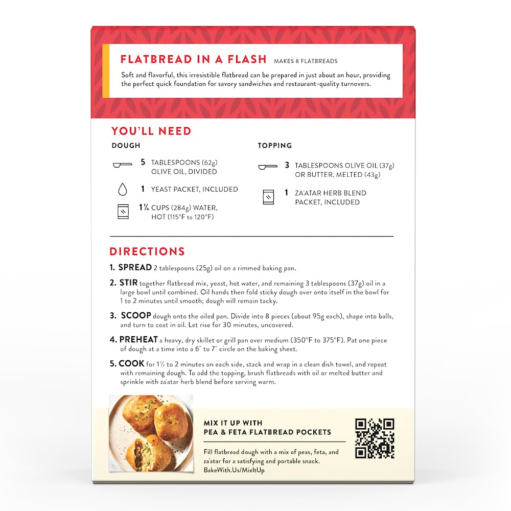 backed by king arthur baking company's test-kitchen recipe development