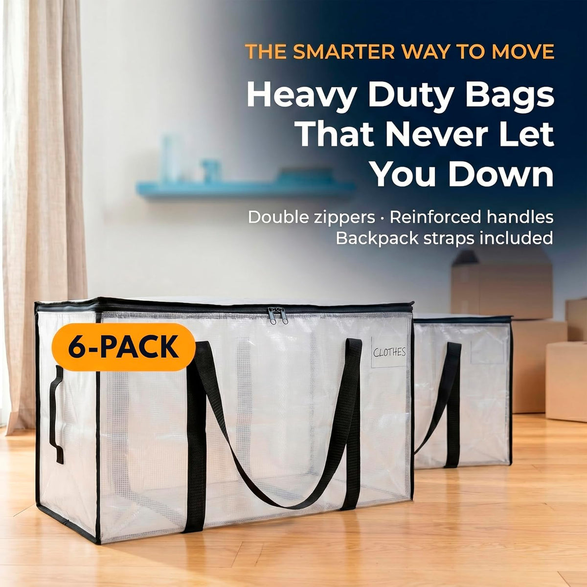 backpack-style shoulder straps paired with long carry handles and side handles