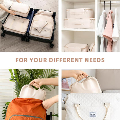 BAGAIL Travel Packing Cube Set, Practical Birthday Gift for Frequent Flyers and Vacation Lovers