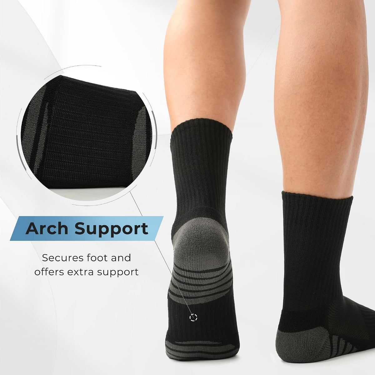 bamboo or bamboo-cotton blend knit for breathability and moisture wicking