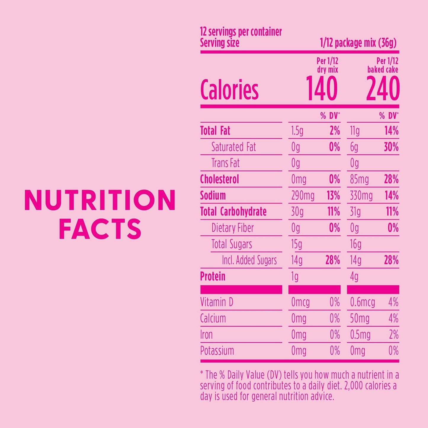 banana-flavored cake mix formulated for moist texture