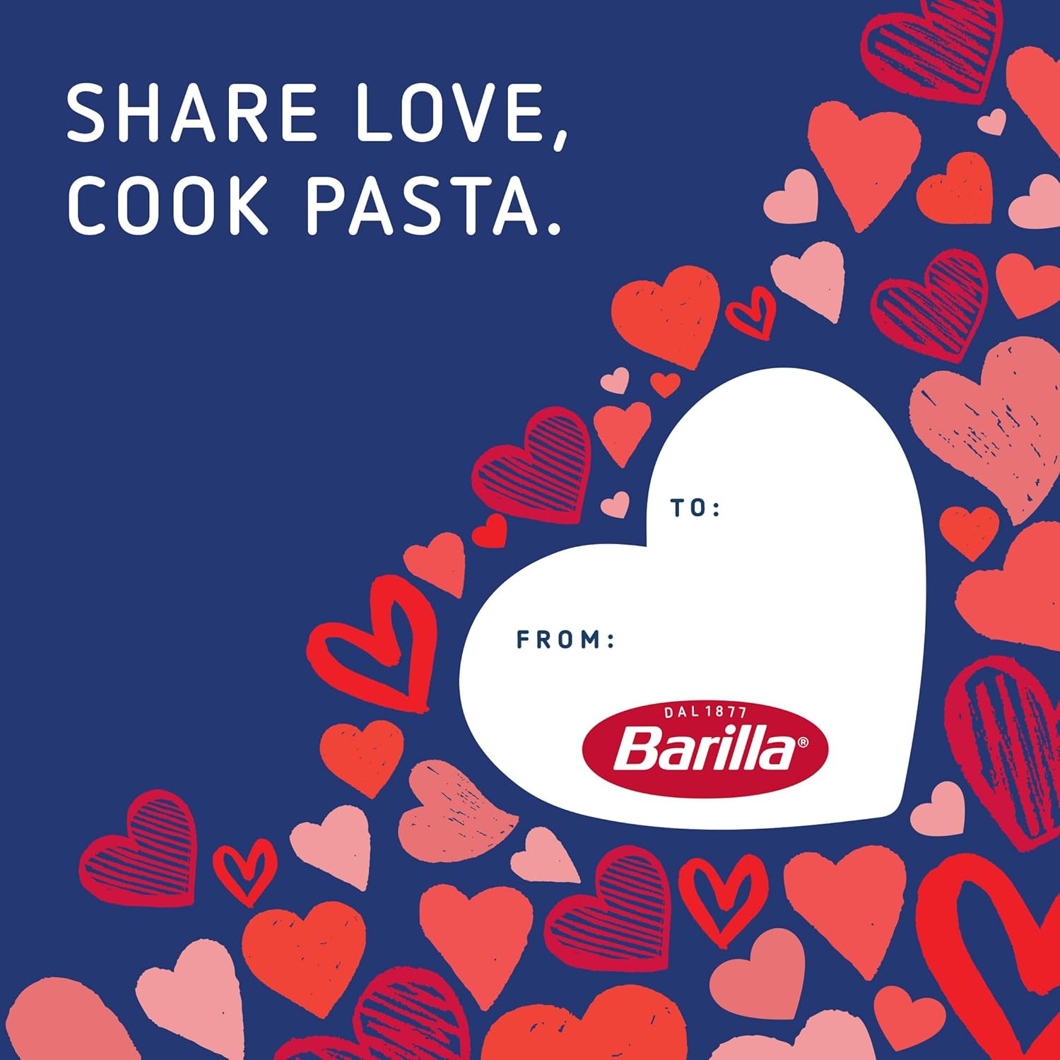 Barilla A Sign of Love Heart Pasta – Cozy Night-In Pasta for Stress Relief, Pair with Pesto or Creamy Sauce