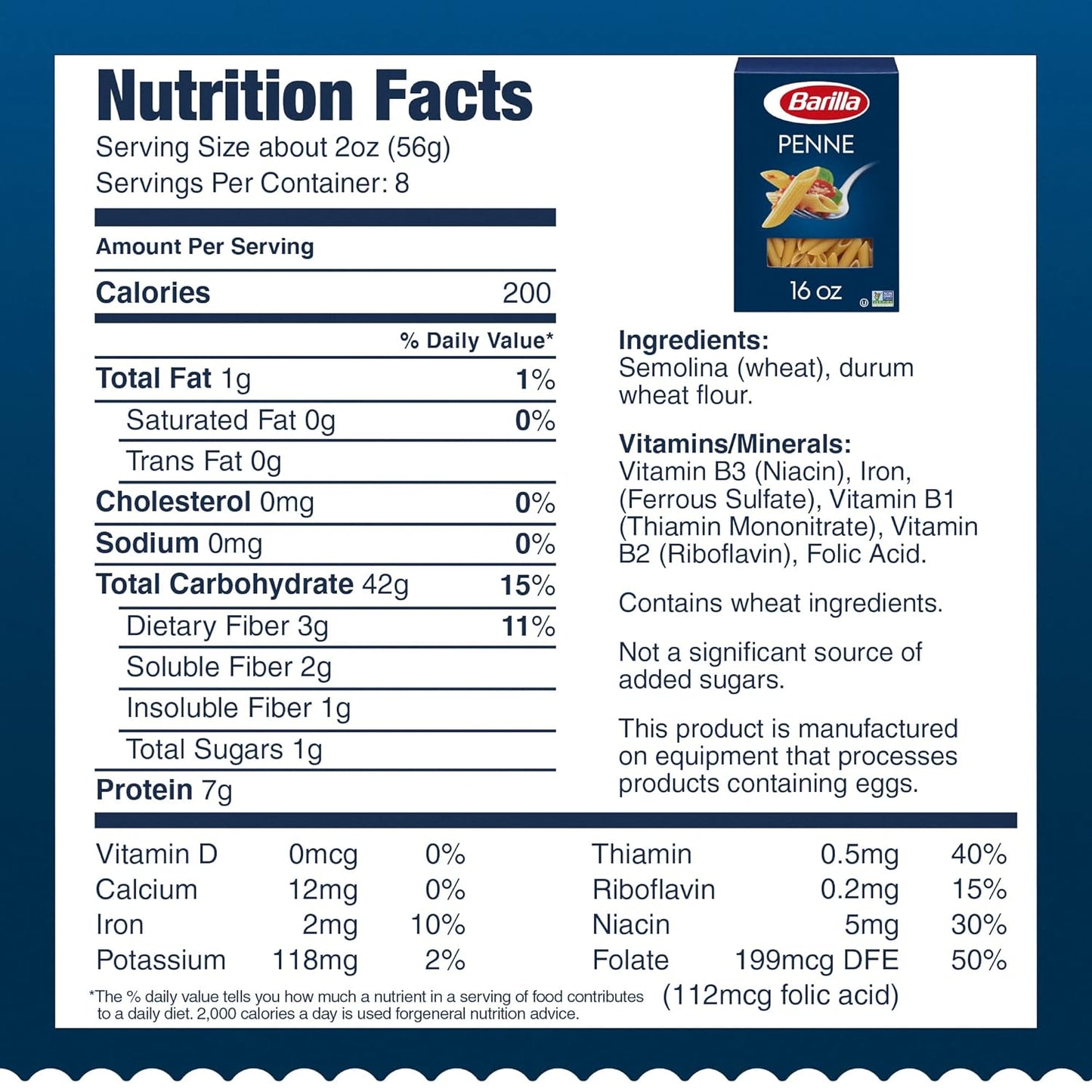 Barilla Penne Pasta, 16 oz Box – Sturdy Al Dente Pasta That Holds Up in Kids' Lunchbox Pasta Salads
