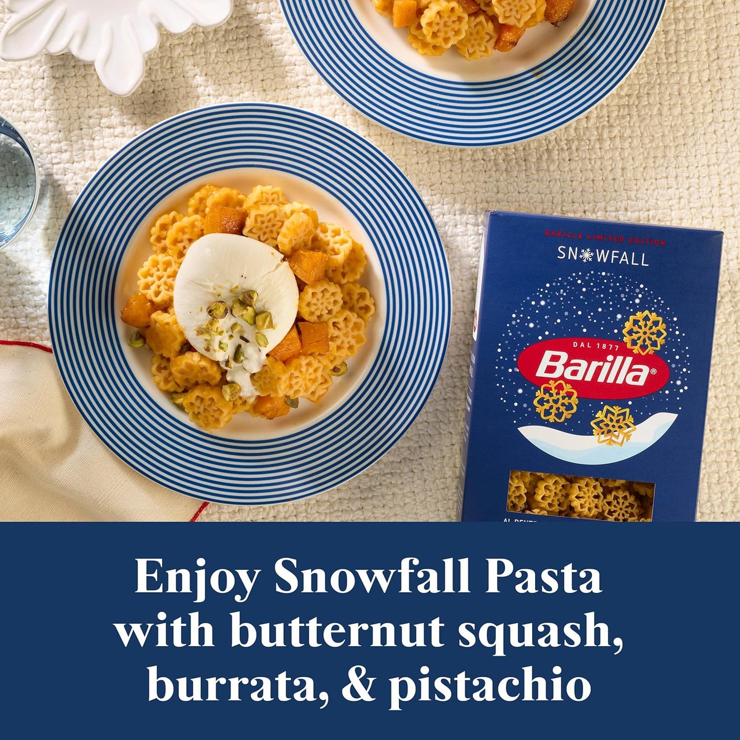Barilla Snowfall Limited Edition Pasta, 12 Ounce – 12 Ounce Box Yields 4-6 Servings, Ideal for Batch Holiday Cooking and Meal Prep
