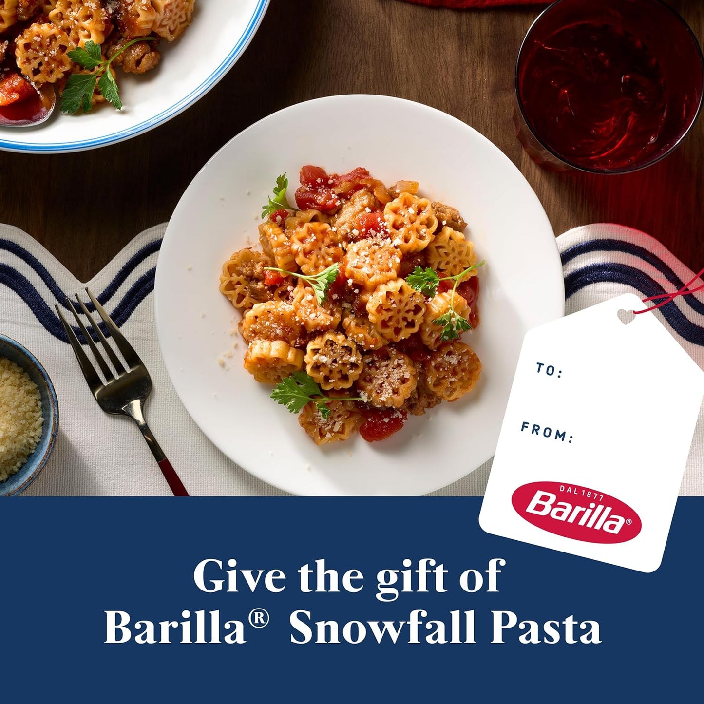 Barilla Snowfall Limited Edition Pasta, 12 Ounce – 12 Ounce Box Yields 4-6 Servings, Ideal for Batch Holiday Cooking and Meal Prep