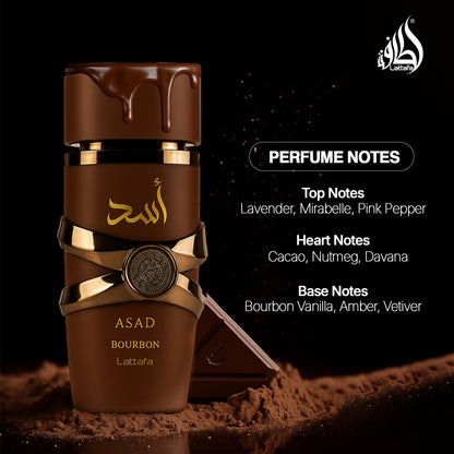base notes of vetiver, vanilla bourbon, and amber for long-lasting finish