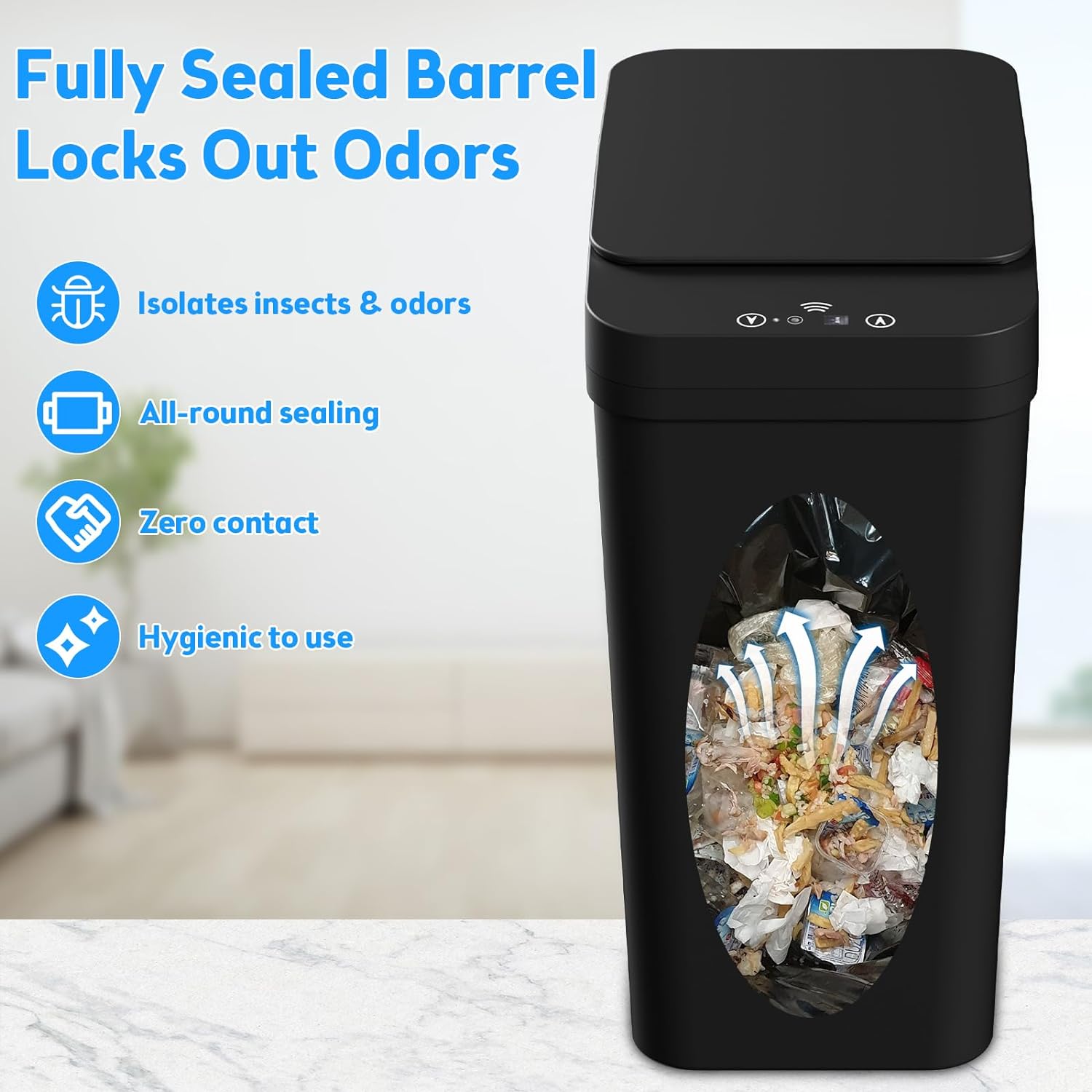 battery-powered (2 aa, not included) with no wiring required