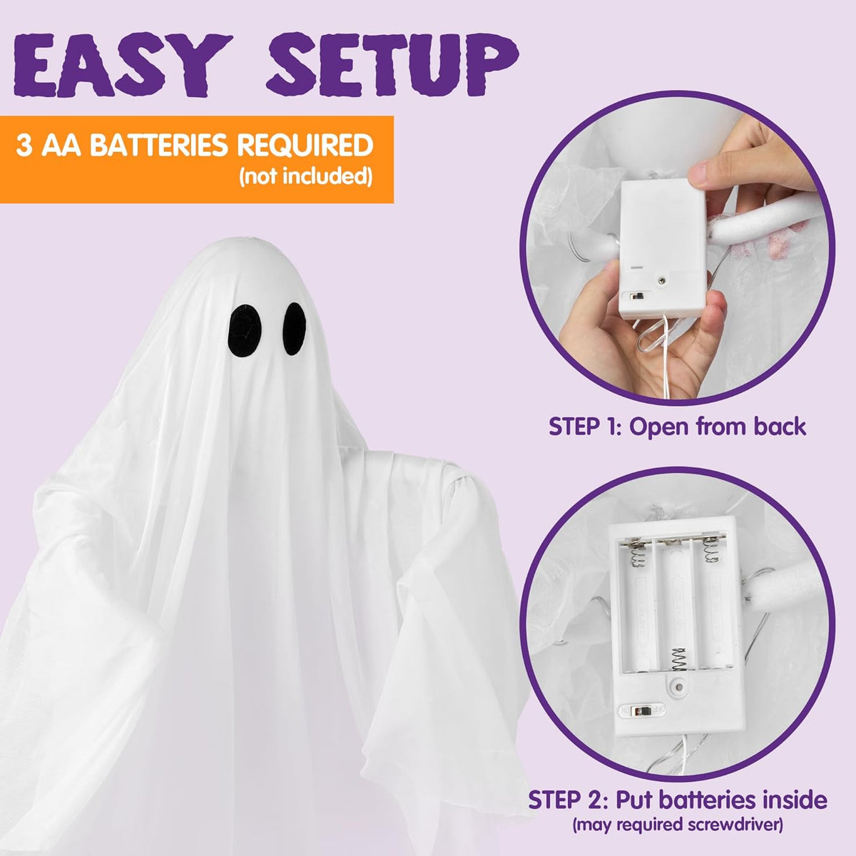 battery powered by 3 aa batteries for cordless placement anywhere