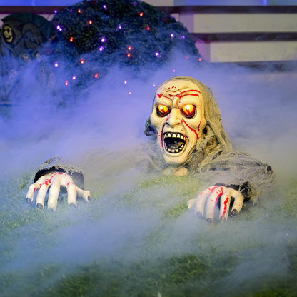 JOYIN 44-Inch Motion Zombie Prop – Standout Halloween Present for the Friend Who Goes All Out on Seasonal Decor