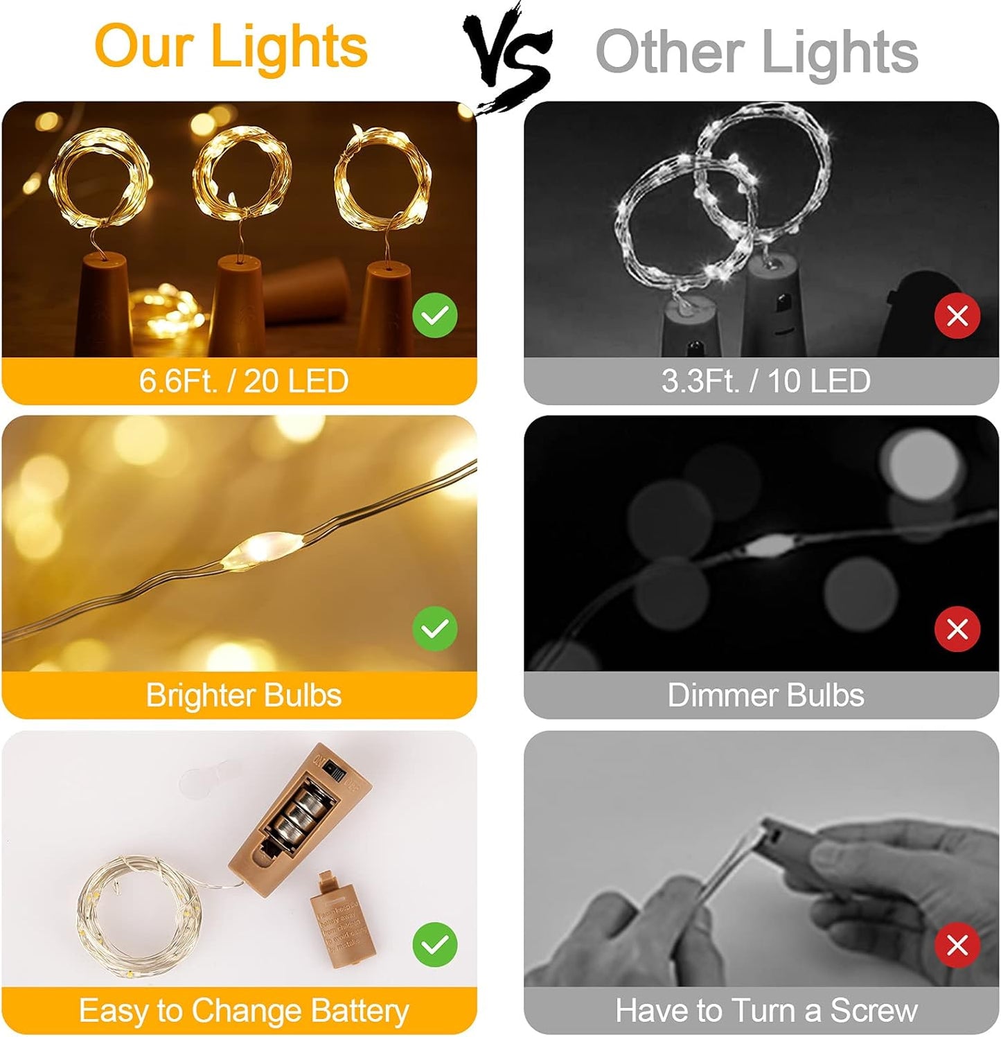 battery powered by 3 lr44 button cells with 120+ hours of continuous runtime