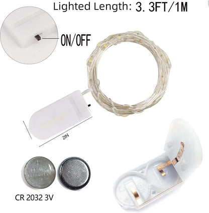 battery powered (cr2032 included) with no outlet required