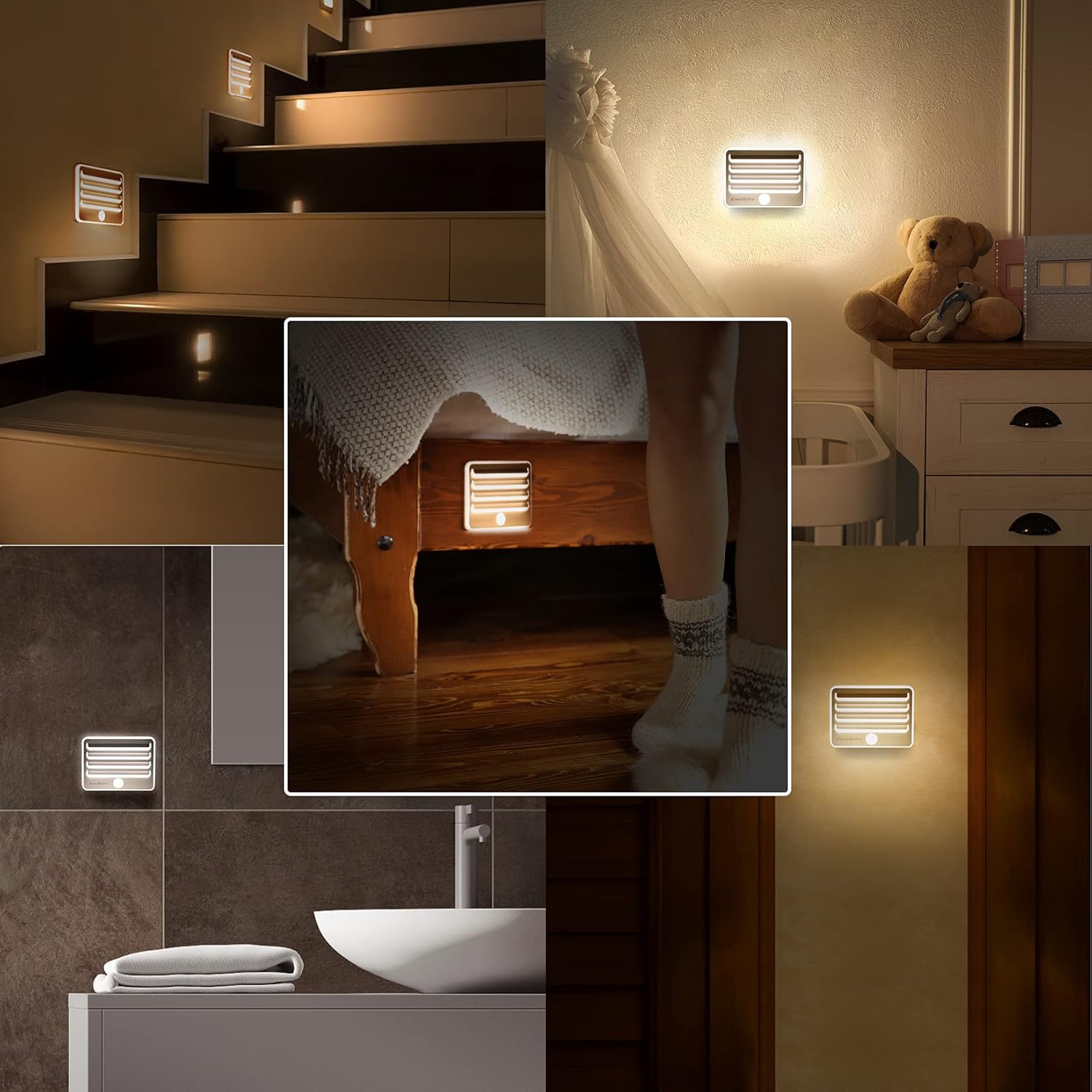 battery-powered design requiring 3 aa batteries per light (9 total included), 13.5v output