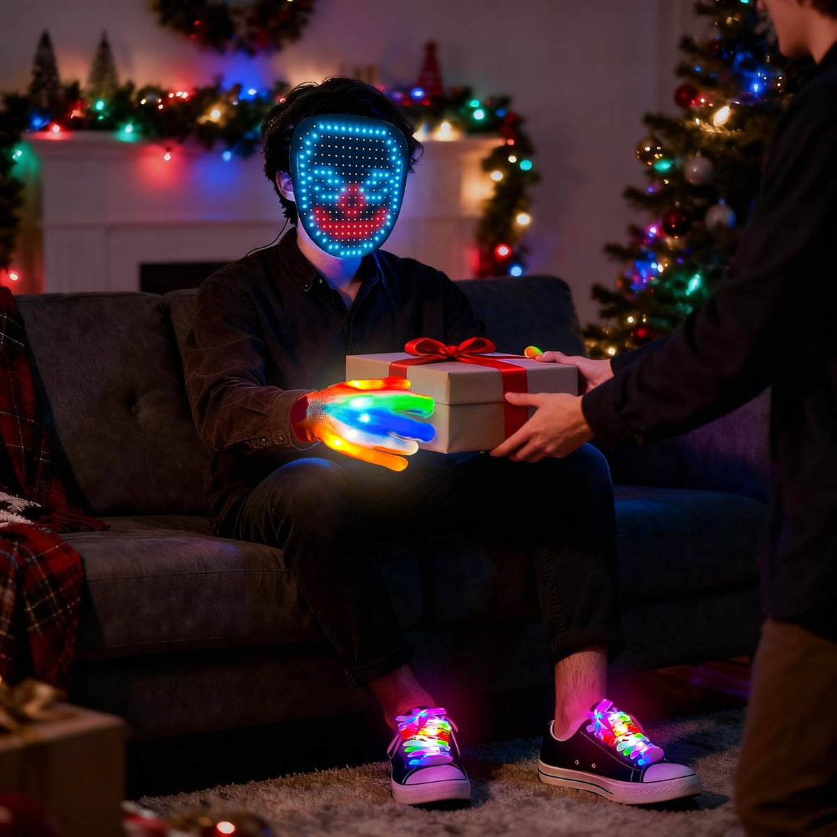 battery-powered led components (standard for this accessory category) for portable cordless use