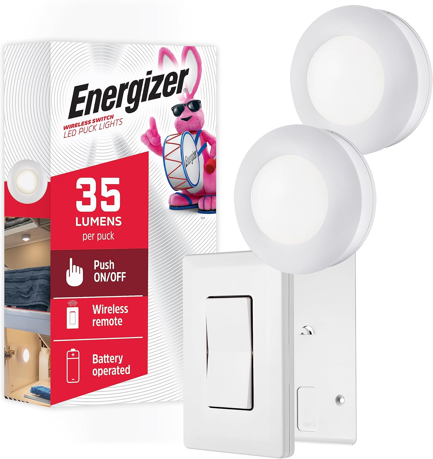battery-powered led with 3 aa operation (no outlet or wiring needed)