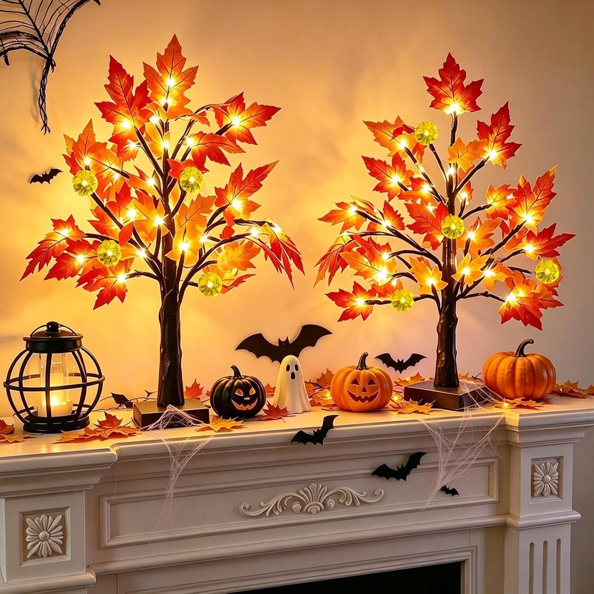 battery powered via 3 aa cells per tree with up to 72 hours of continuous runtime