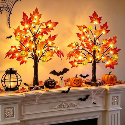 battery powered via 3 aa cells per tree with up to 72 hours of continuous runtime