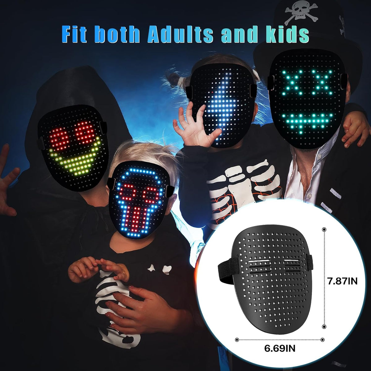 battery-powered wearable design suitable for indoor and outdoor parties