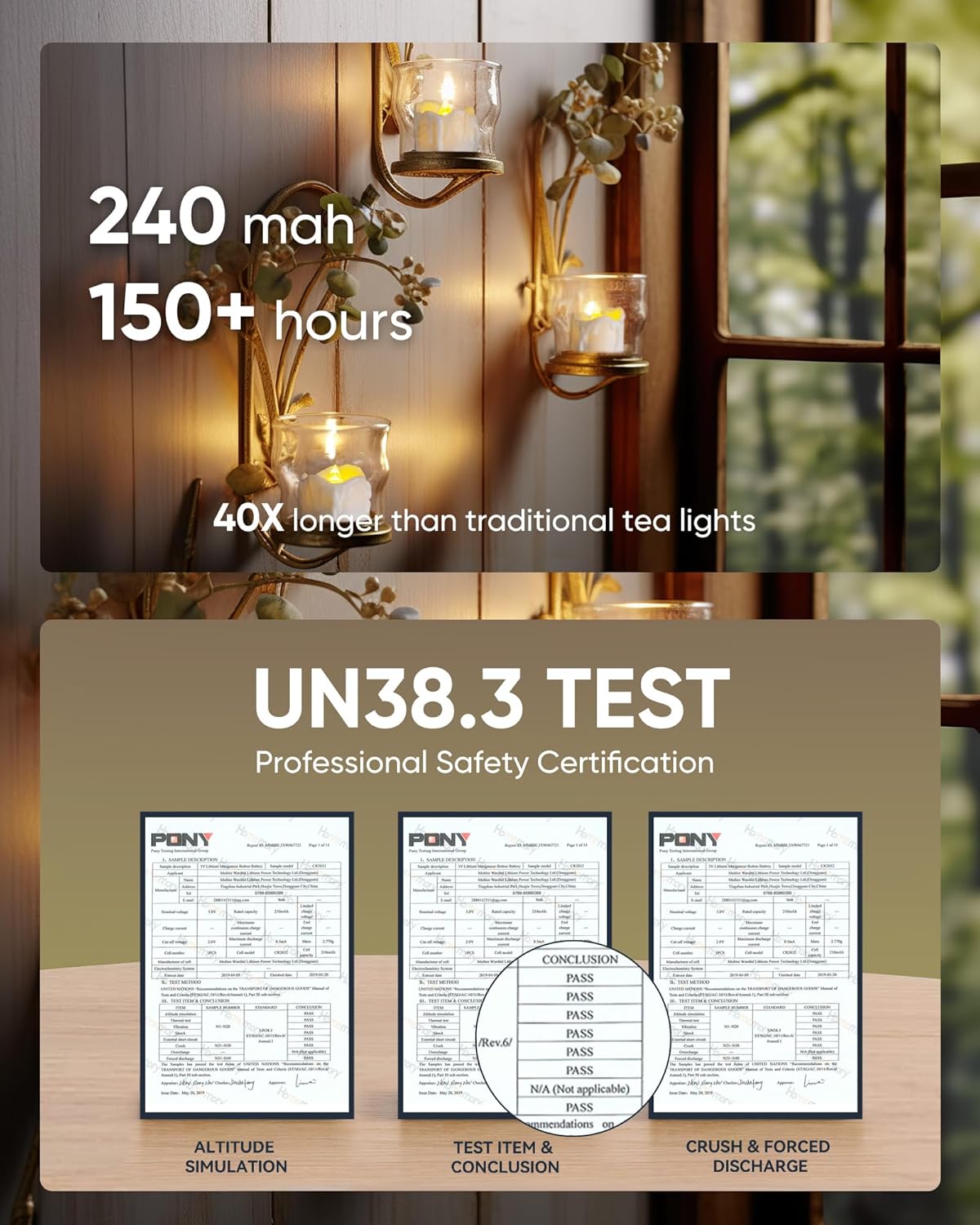 battery-powered with 12 pre-included cr-style batteries and ~150 hour runtime
