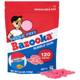 Bazooka Bubble Gum Sugar-Free Mini Chews – Cheap but Thoughtful Valentine's Day and Housewarming Gift, Retro Candy for Her, 120 Ct