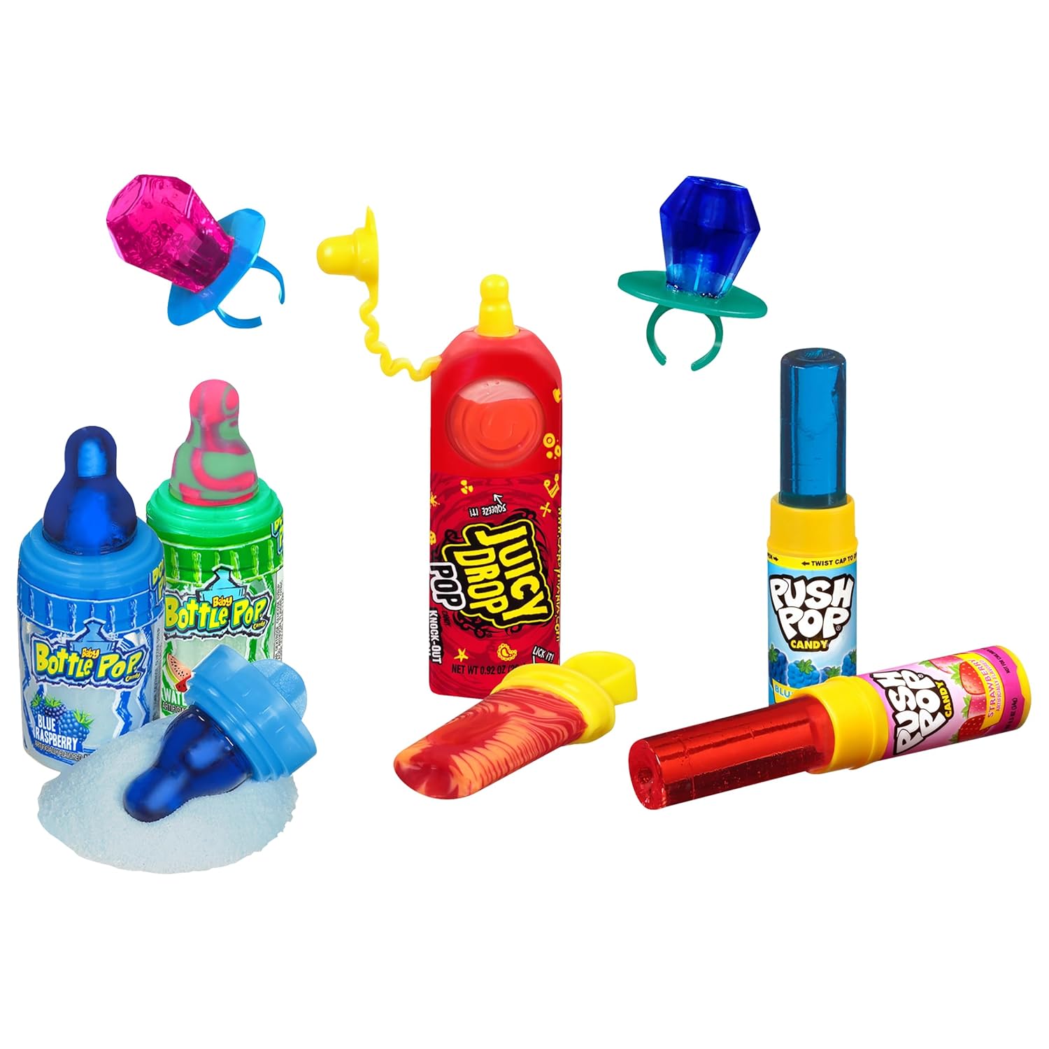 Bazooka Candy Companies Bulk Candy Variety Pack – Individually Wrapped Lollipops for Kids' Trick-or-Treat Handouts and Birthday Party Favors