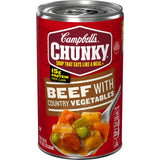 Campbell's Beef Soup with Vegetables – Affordable Family Dinner Starter to Stretch a Meal, 18.8 Oz