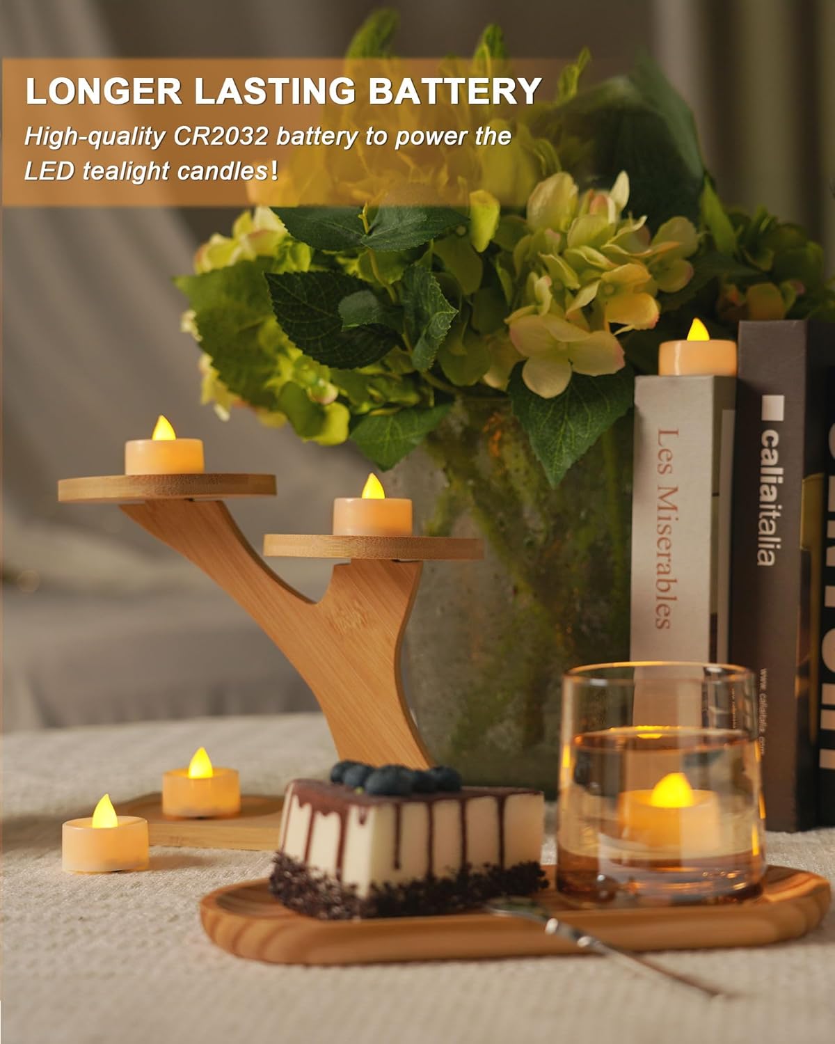 BEICHI Battery Operated Votive Candles – Elegant Wedding Shower and Bridal Gift for the Bride-to-Be, Pack of 24 Ivory