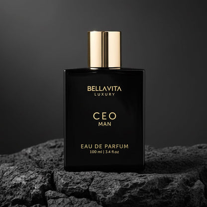 Bellavita Luxury CEO Man Eau de Parfum – Executive Cologne Crafted in France, Italy and Spain, 100 ml