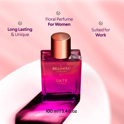 Bellavita Luxury DATE Eau de Parfum – Thoughtful Stocking Stuffer for Her, Date Night Fragrance Duo Set